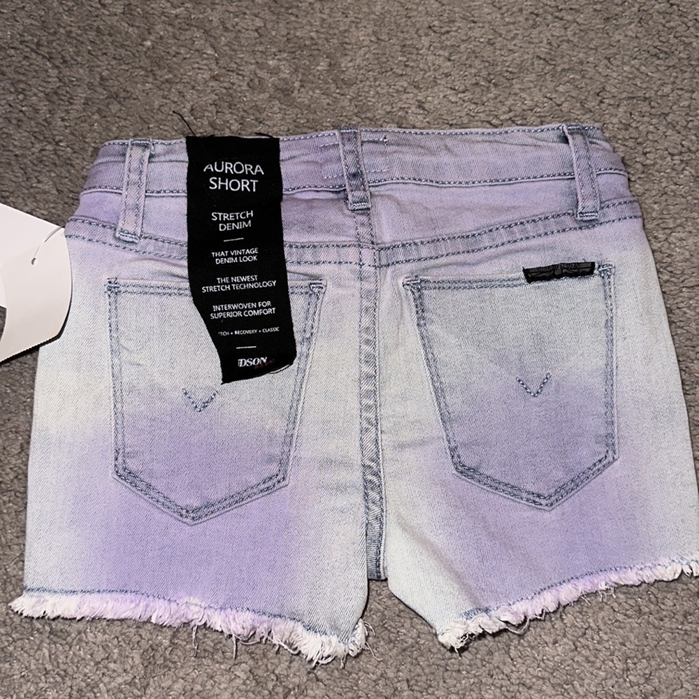 Brand new Hudson kids stretch denim shorts, 4T - Picture 2 of 5
